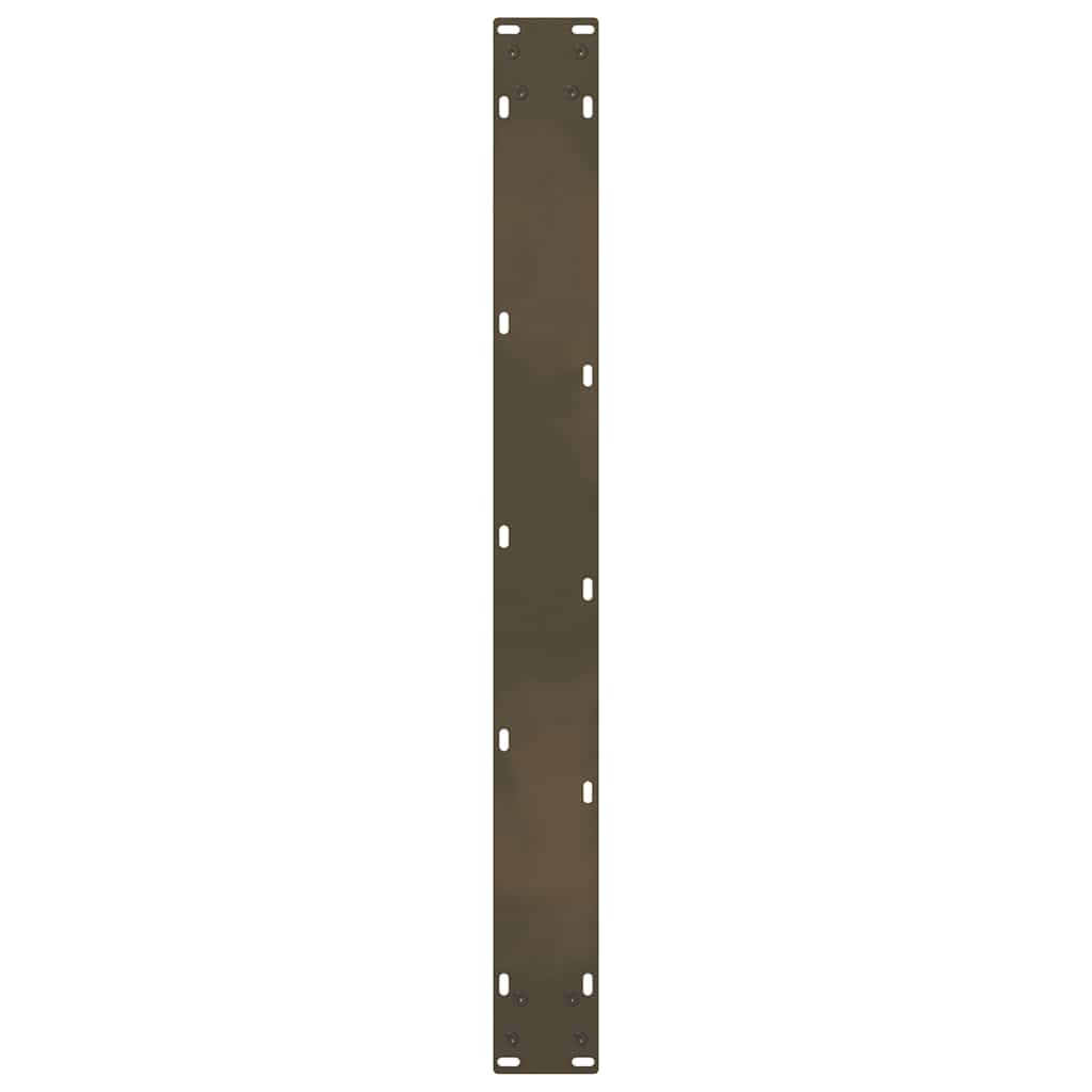 Esstischbeine Naturstahl 2 Stk. 70x(72-73) cm Stahl