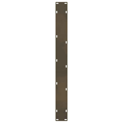 Esstischbeine Naturstahl 2 Stk. 70x(72-73) cm Stahl