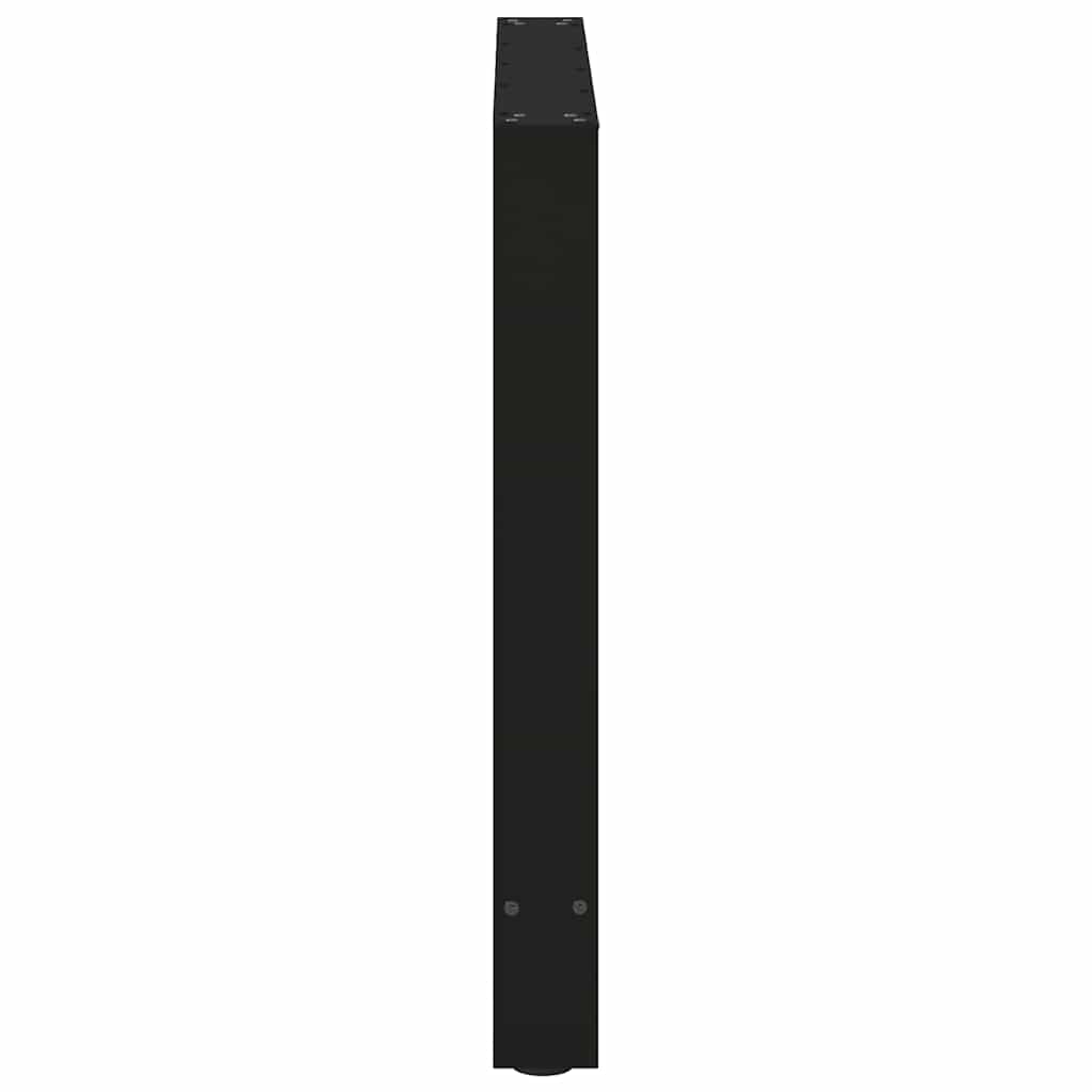 Esstischbeine Schwarz 2 Stk. 80x(72-73) cm Stahl