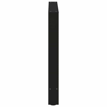 Esstischbeine Schwarz 2 Stk. 80x(72-73) cm Stahl