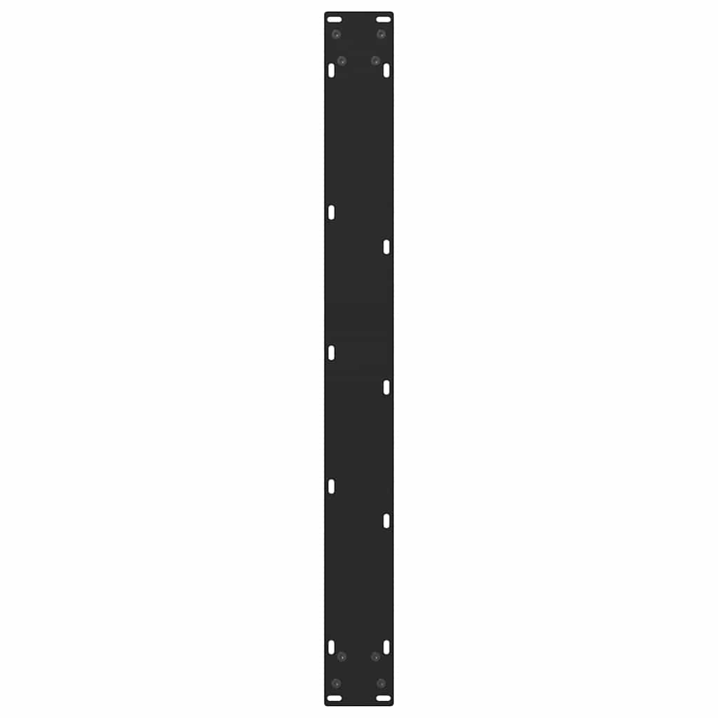 Esstischbeine Schwarz 2 Stk. 80x(72-73) cm Stahl