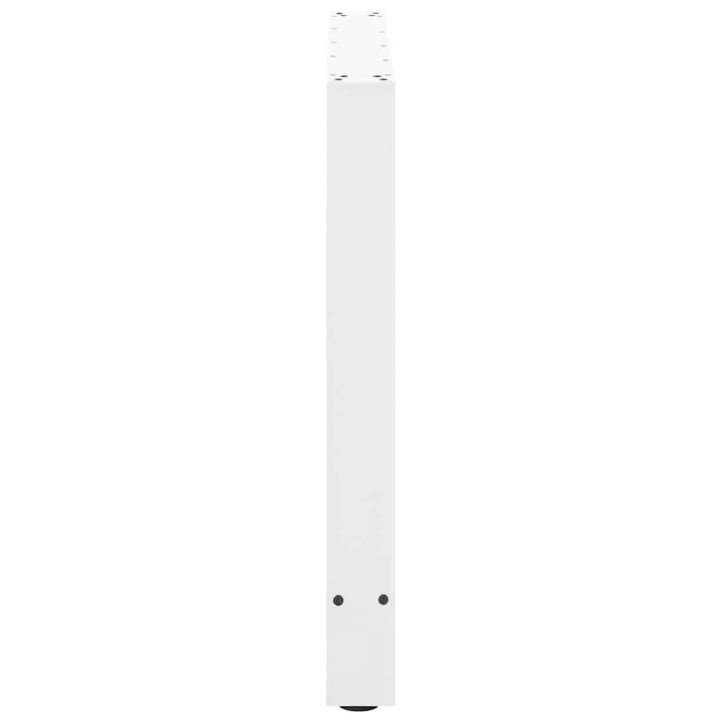 Esstischbeine Weiß 2 Stk. 80x(72-73) cm Stahl