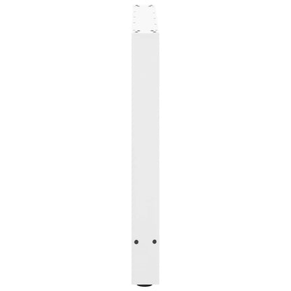 Esstischbeine Weiß 2 Stk. 80x(72-73) cm Stahl