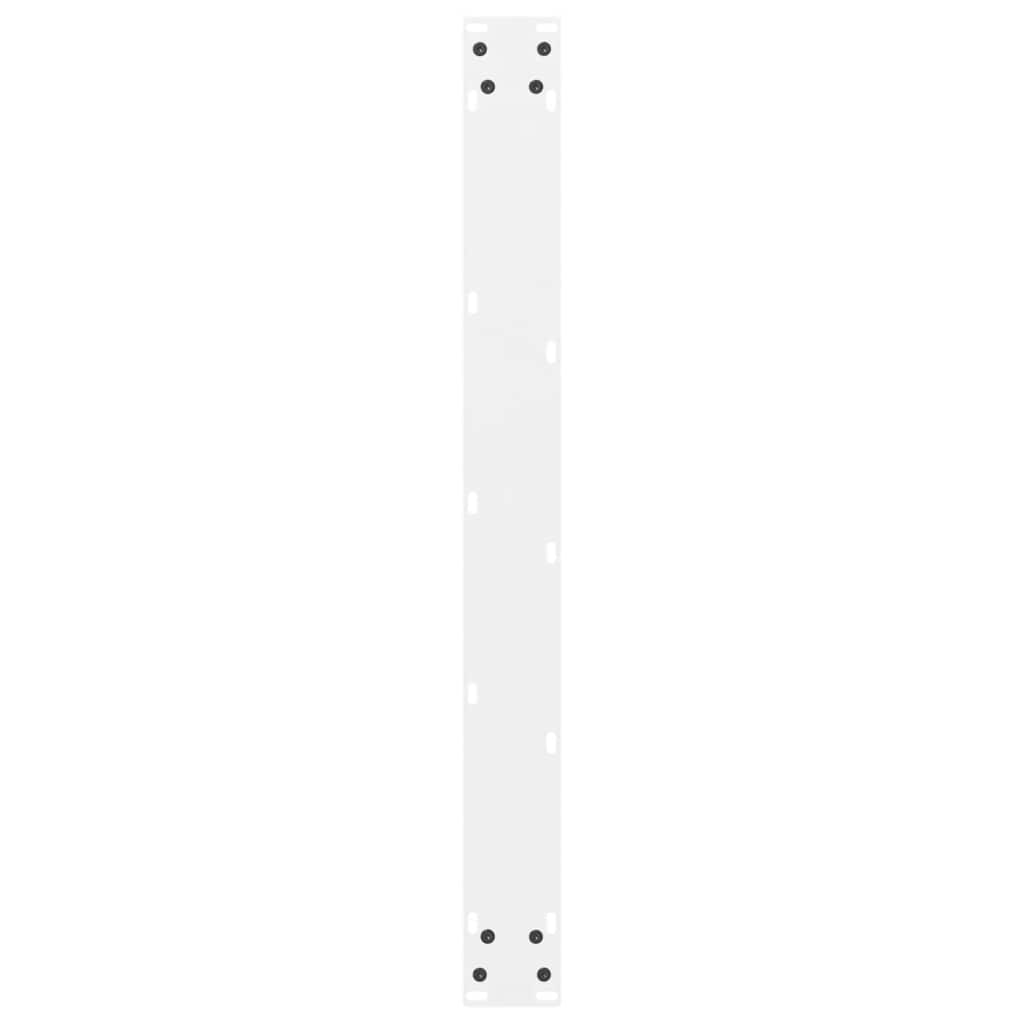 Esstischbeine Weiß 2 Stk. 80x(72-73) cm Stahl