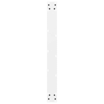 Esstischbeine Weiß 2 Stk. 80x(72-73) cm Stahl
