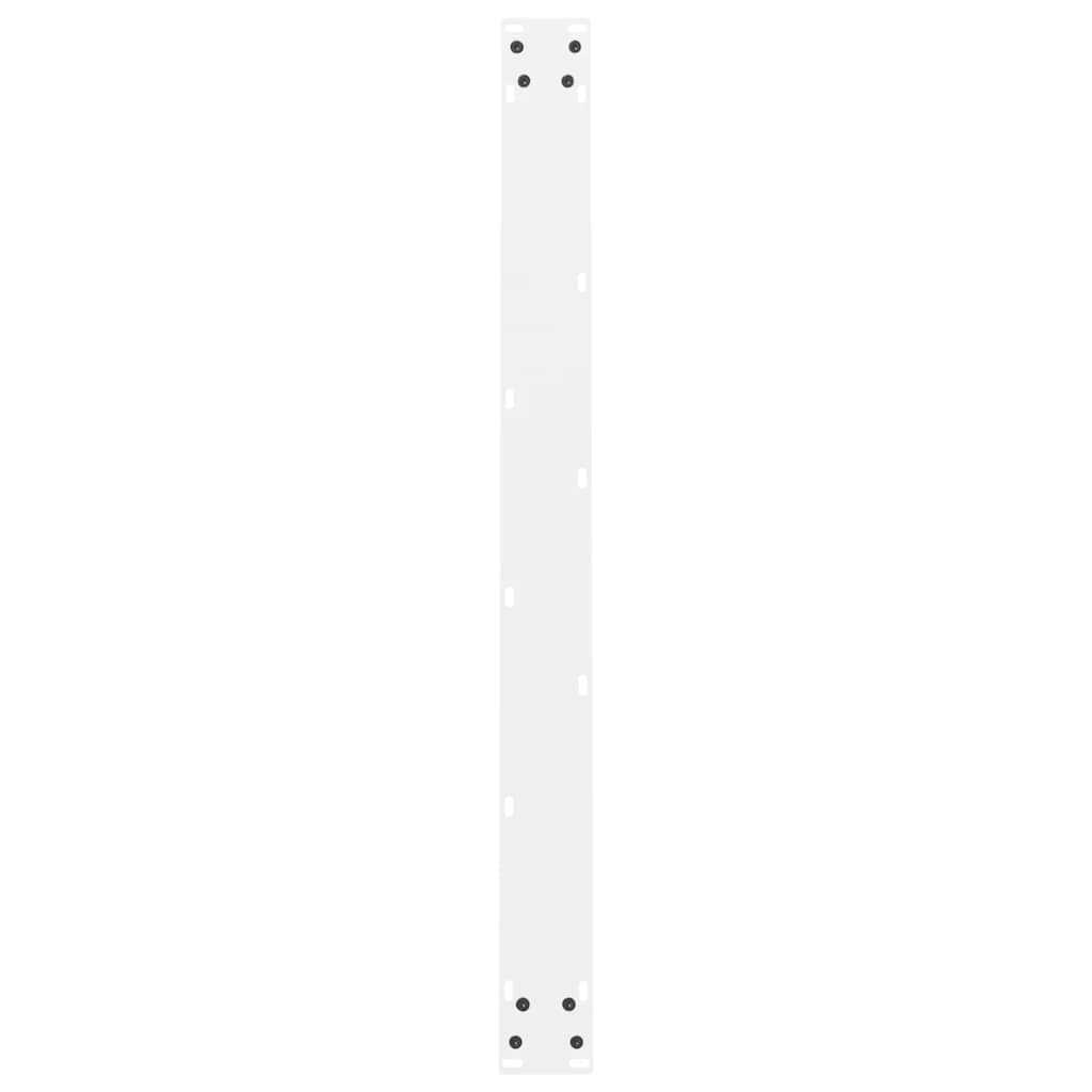 Esstischbeine Weiß 2 Stk. 90x(72-73) cm Stahl
