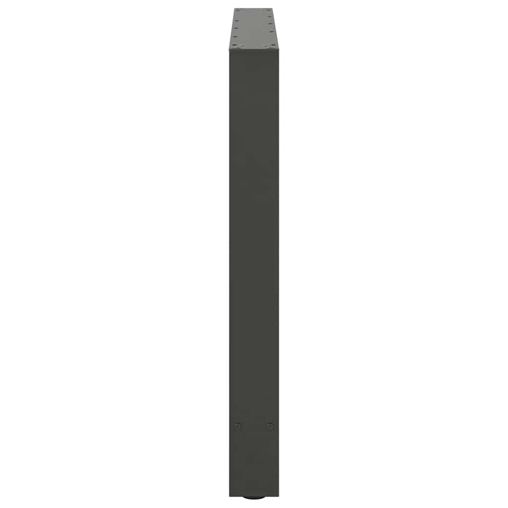 Esstischbeine Anthrazit 2 Stk. 90x(72-73) cm Stahl