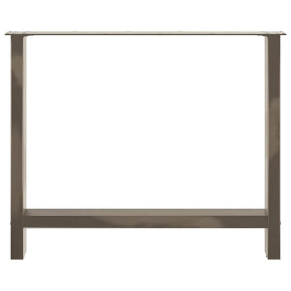Esstischbeine Naturstahl 2 Stk. 90x(72-73) cm Stahl