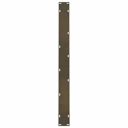 Esstischbeine Naturstahl 2 Stk. 90x(72-73) cm Stahl