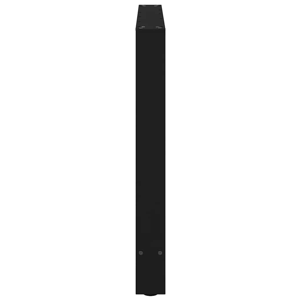 Esstischbeine Schwarz 2 Stk. 100x(72-73) cm Stahl