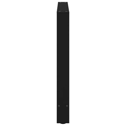 Esstischbeine Schwarz 2 Stk. 100x(72-73) cm Stahl
