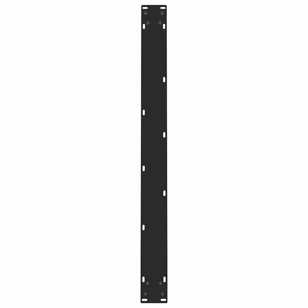 Esstischbeine Schwarz 2 Stk. 100x(72-73) cm Stahl