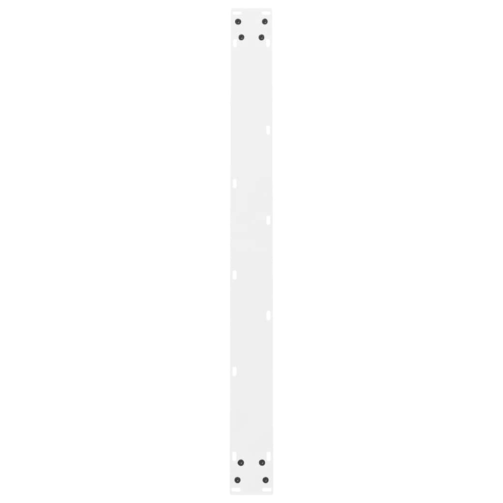 Esstischbeine Weiß 2 Stk. 100x(72-73) cm Stahl