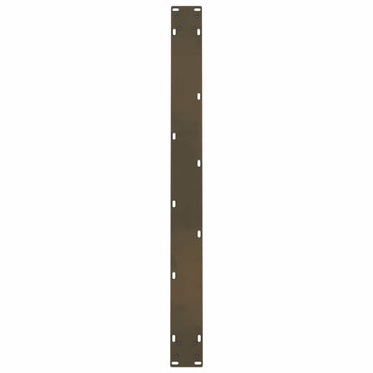 Esstischbeine Naturstahl 2 Stk. 100x(72-73) cm Stahl