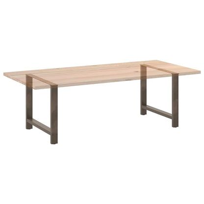 Esstischbeine Naturstahl 2 Stk. 100x(72-73) cm Stahl