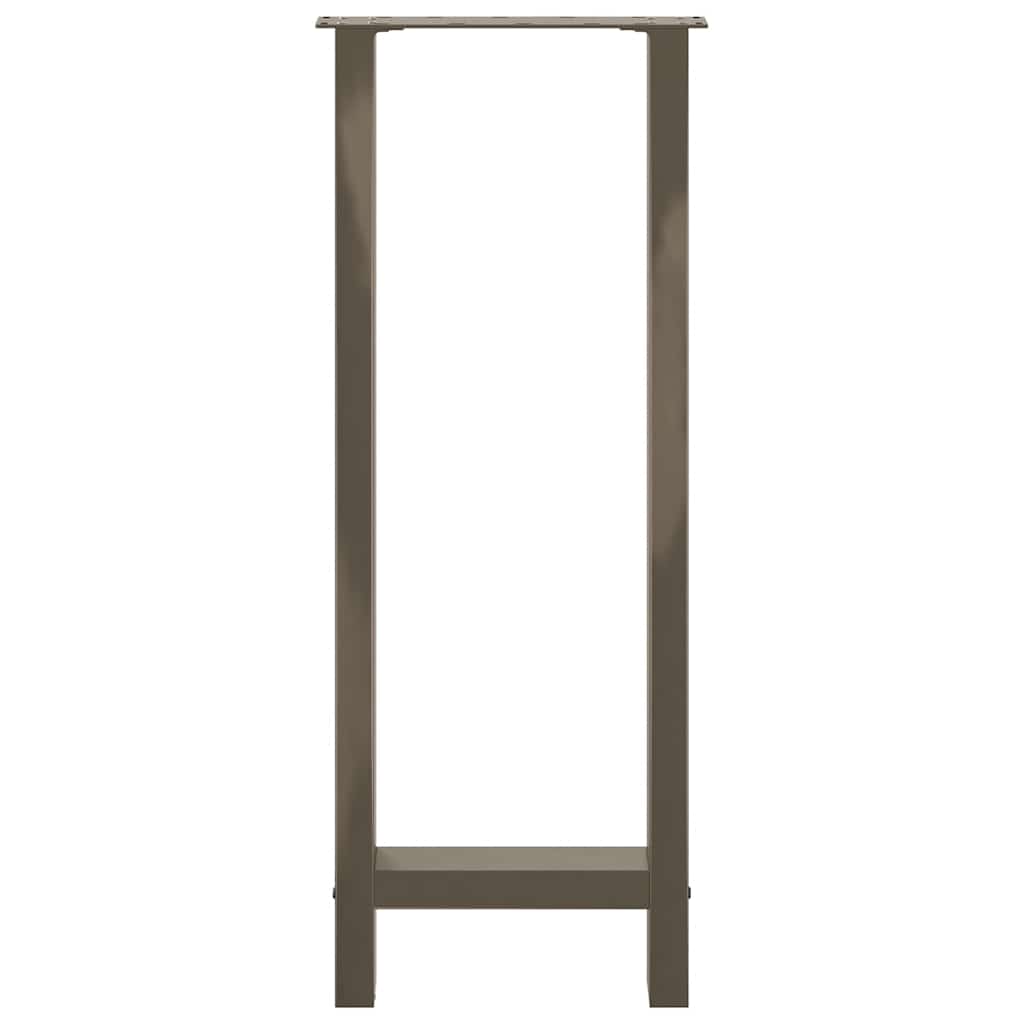 Bartischbeine Naturstahl 2 Stk. 40x(100-101) cm Stahl