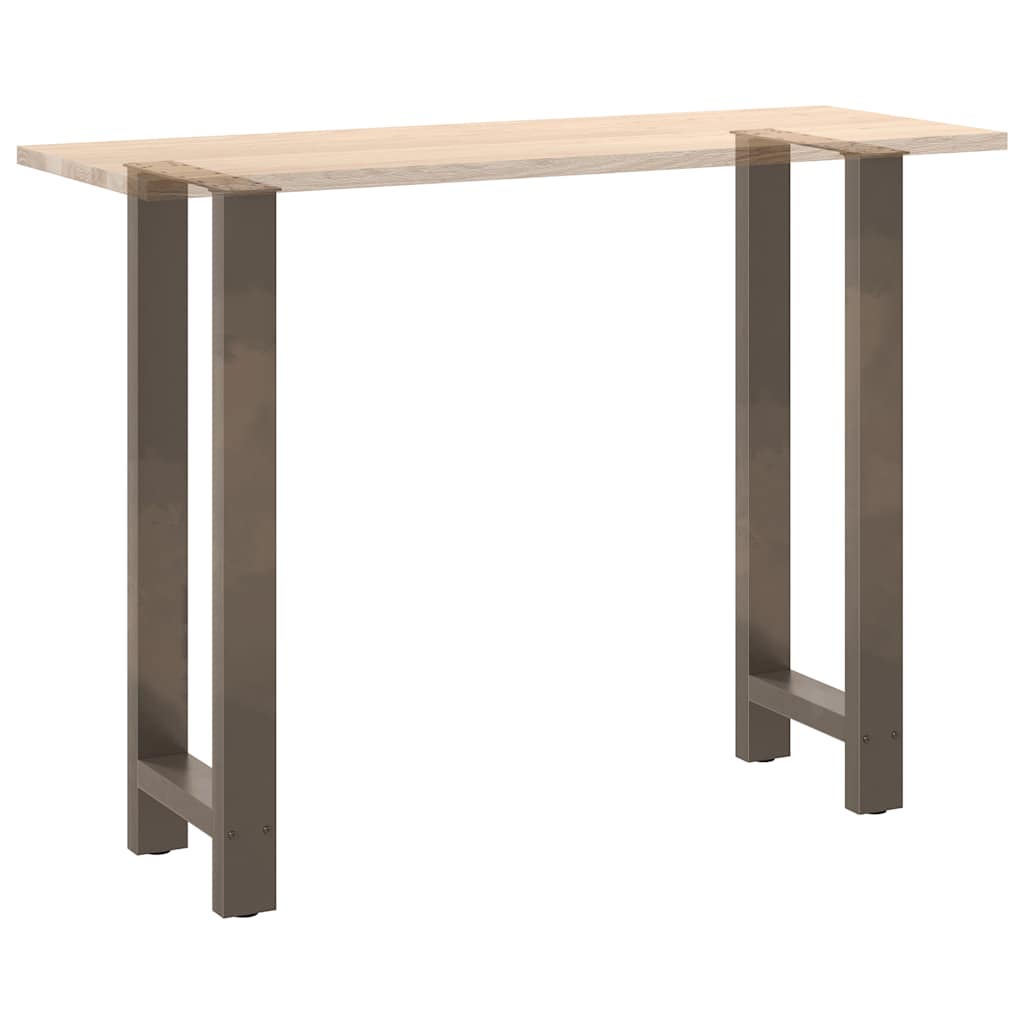 Bartischbeine Naturstahl 2 Stk. 50x(100-101) cm Stahl