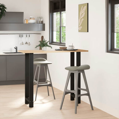 Bartischbeine Schwarz 2 Stk. 40x(110-111) cm Stahl