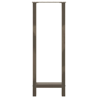 Bartischbeine Naturstahl 2 Stk. 40x(110-111) cm Stahl