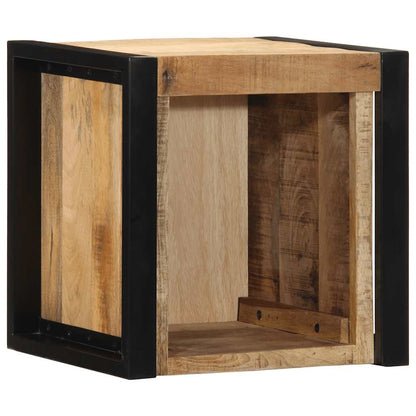 Sengebord 40x35x40 cm Groft mango massivt træ