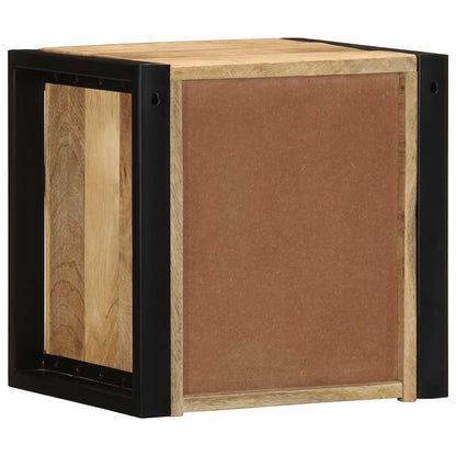Sengebord 40x35x40 cm Groft mango massivt træ