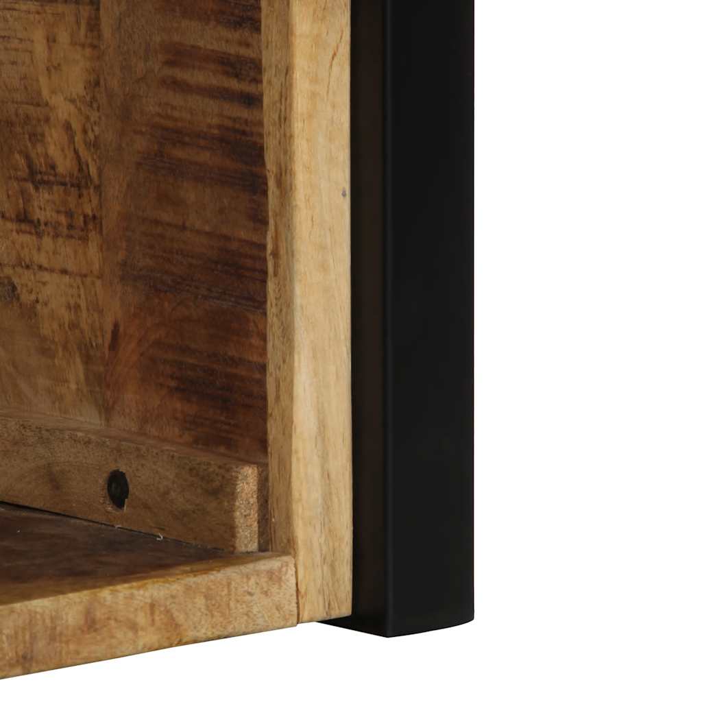 Sengebord 40x35x40 cm Groft mango massivt træ