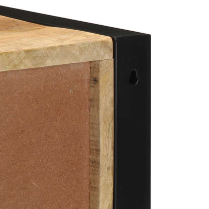 Sengebord 40x35x40 cm Groft mango massivt træ