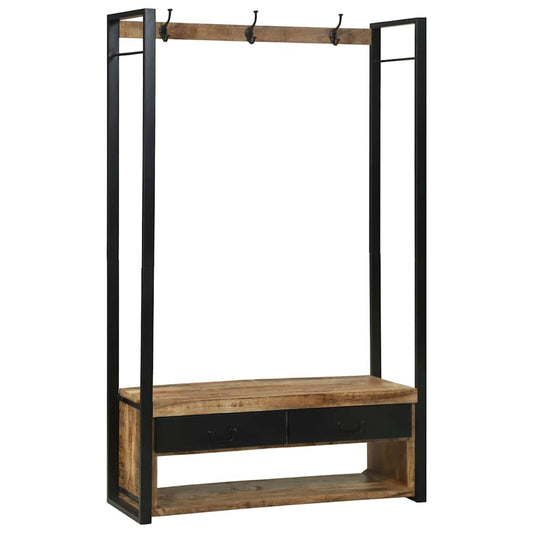 Kleiderständer Braun 110 x 40 x 185 cm Massivholz Mango