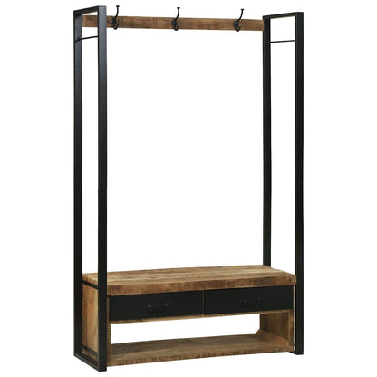 Kleiderständer Braun 110 x 40 x 185 cm Massivholz Mango