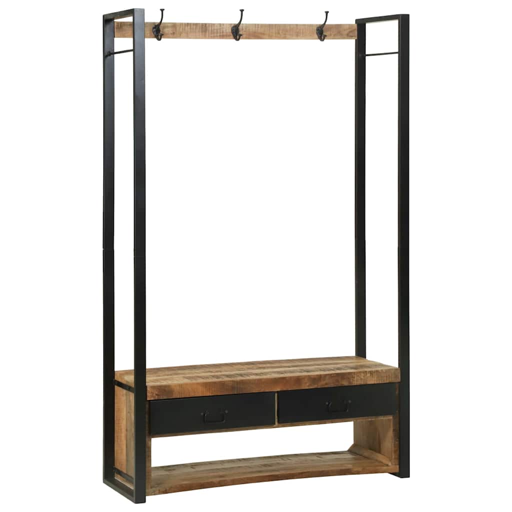 Kleiderständer Braun 110 x 40 x 185 cm Massivholz Mango