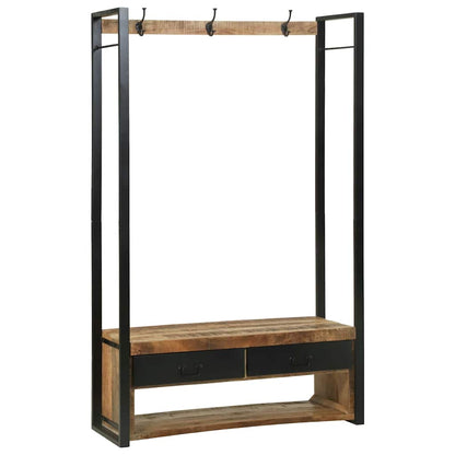 Kleiderständer Braun 110 x 40 x 185 cm Massivholz Mango