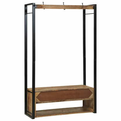 Kleiderständer Braun 110 x 40 x 185 cm Massivholz Mango