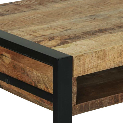 Schminktisch mit Regal Braun 100 x 50 x 75 cm Massivholz Mango