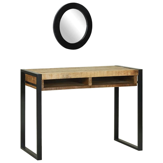 Schminktisch mit Regal Braun 100 x 50 x 75 cm Massivholz Mango