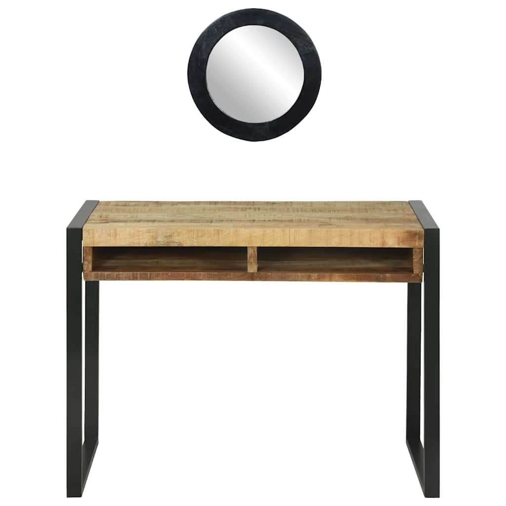 Schminktisch mit Regal Braun 100 x 50 x 75 cm Massivholz Mango
