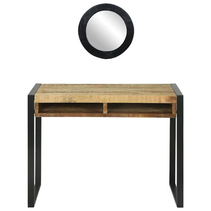 Schminktisch mit Regal Braun 100 x 50 x 75 cm Massivholz Mango