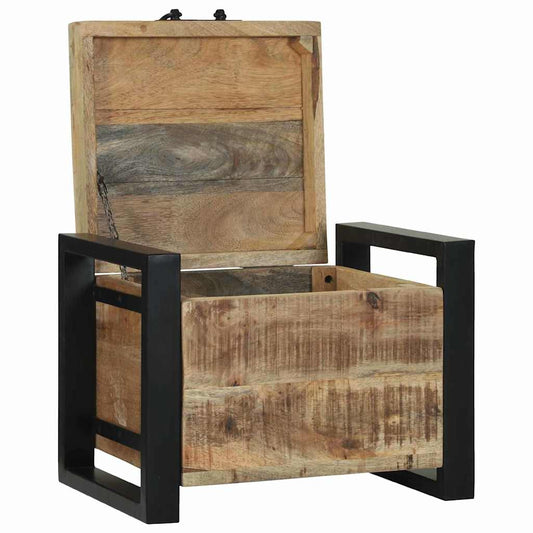 Aufbewahrungstruhen Braun 40 x 30 x 30 cm Massivholz Mango
