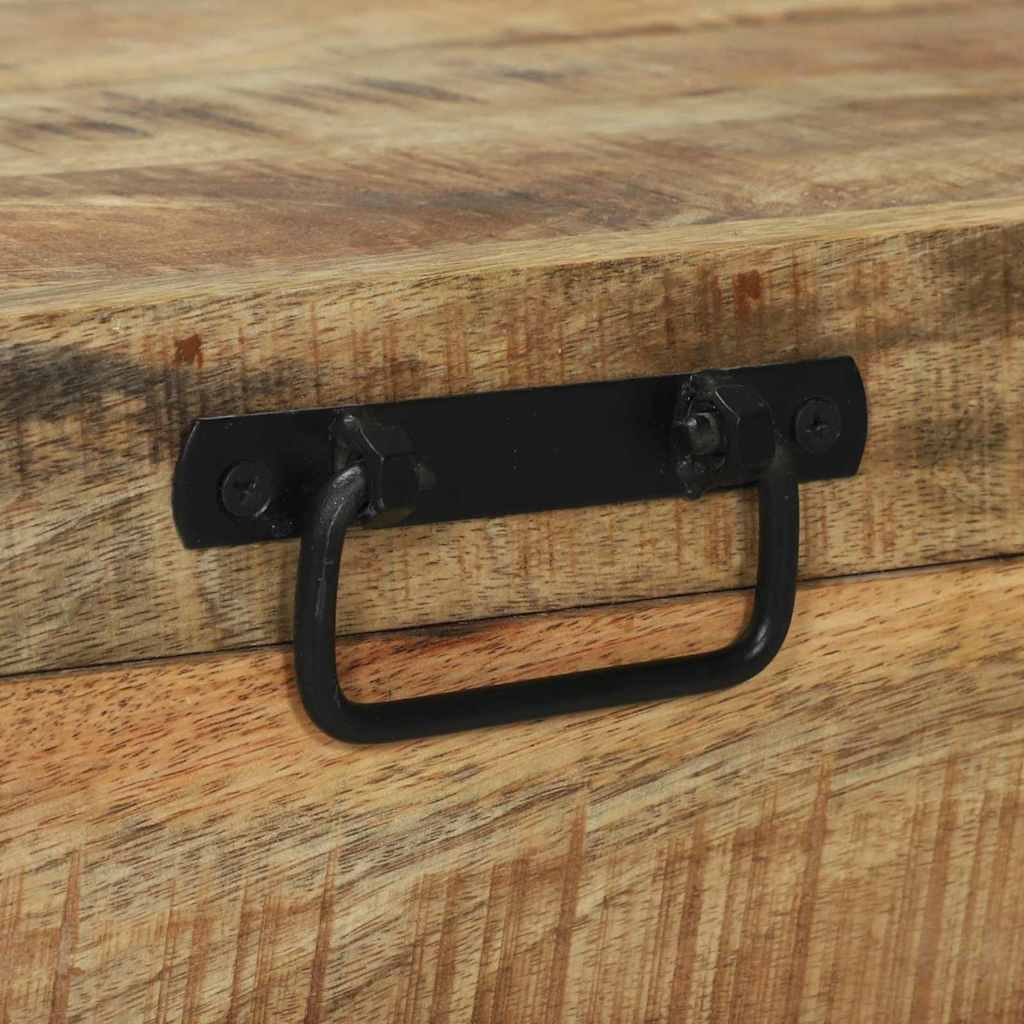 Aufbewahrungstruhen Braun 80 x 30 x 30 cm Massivholz Mango