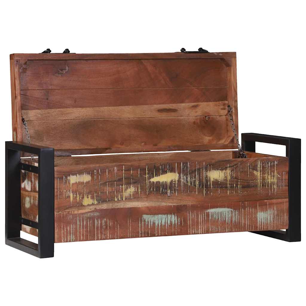 Aufbewahrungstruhen Braun 80 x 30 x 30 cm Massivholz Altholz