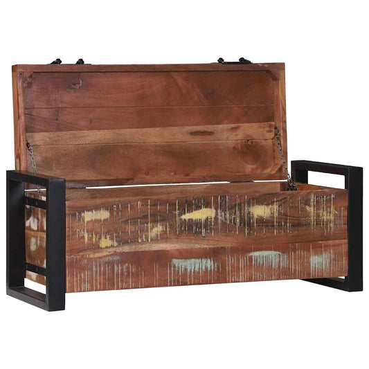 Aufbewahrungstruhen Braun 80 x 30 x 30 cm Massivholz Altholz