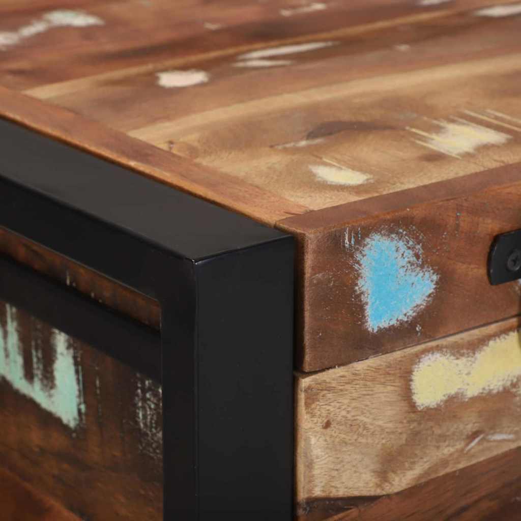 Aufbewahrungsbox Mehrfarbig 80 x 35 x 45 cm Massivholz Altholz