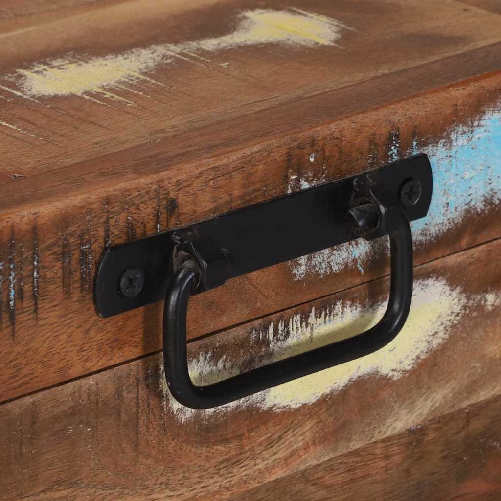 Aufbewahrungsbox Mehrfarbig 80 x 35 x 45 cm Massivholz Altholz