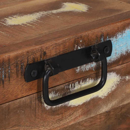 Aufbewahrungsbox Mehrfarbig 80 x 35 x 45 cm Massivholz Altholz