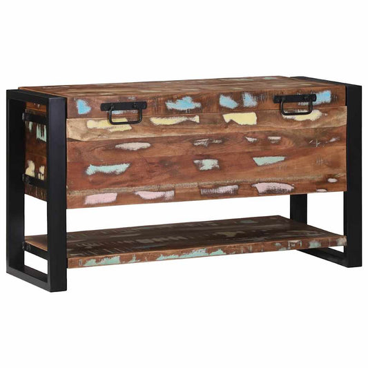Aufbewahrungsbox Mehrfarbig 80 x 35 x 45 cm Massivholz Altholz