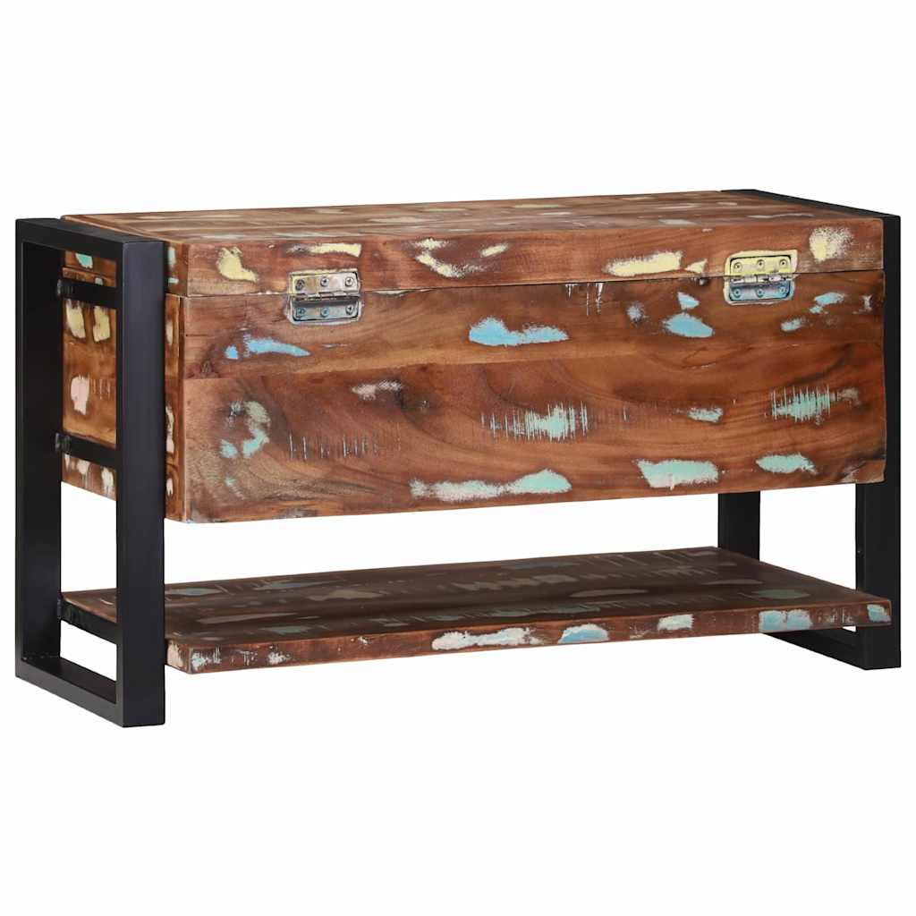 Aufbewahrungsbox Mehrfarbig 80 x 35 x 45 cm Massivholz Altholz