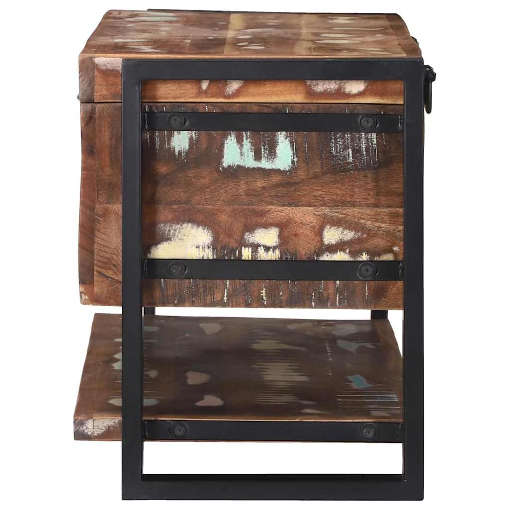 Aufbewahrungsbox Mehrfarbig 80 x 35 x 45 cm Massivholz Altholz