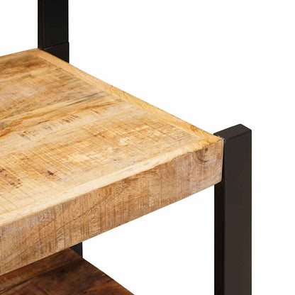 Ankleidehaken mit Regal Braun 40 x 40 x 90 cm Massivholz Mango