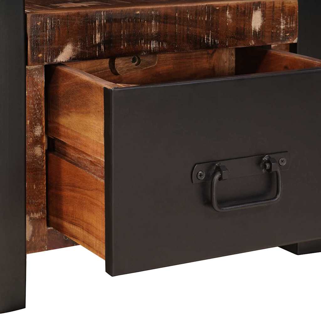 Ankleidehaken Mehrfarbig 40 x 40 x 90 cm Massivholz Altholz