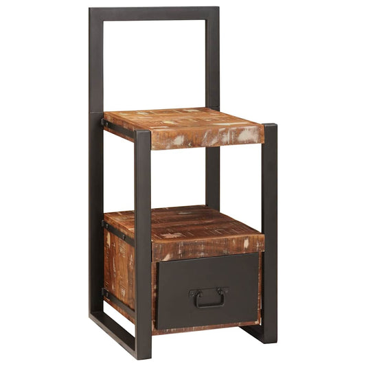 Ankleidehaken Mehrfarbig 40 x 40 x 90 cm Massivholz Altholz