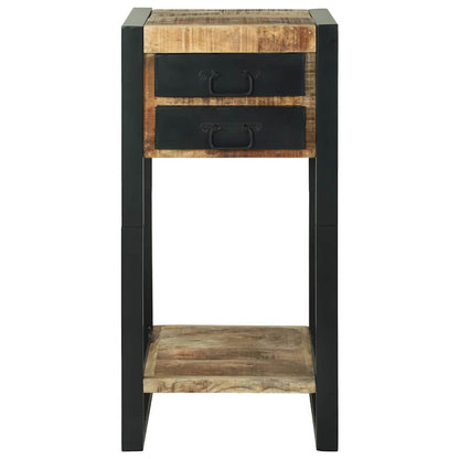 Beistelltisch Braun 40 x 40 x 80 cm Raues Mango-Massivholz